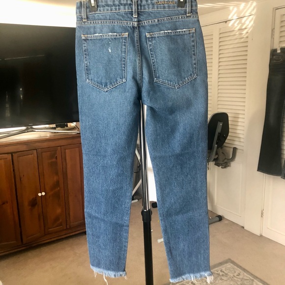 CARMAR High Waisted Mom Distressed Jeans - Picture 2 of 8